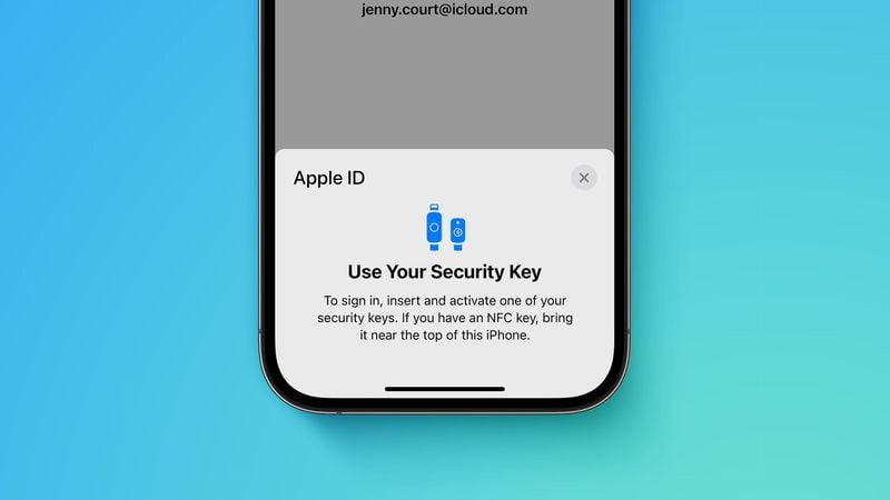 五通桥苹果手机维修分享iOS 16.3 新增的 Apple ID 的安全密钥有什么功能 