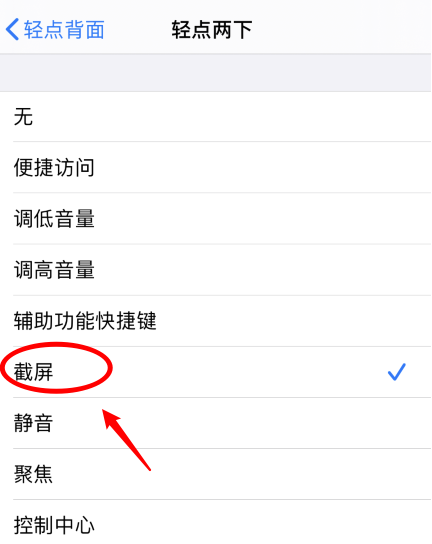 五通桥苹果手机维修分享iPhone12如何启用双击截屏 